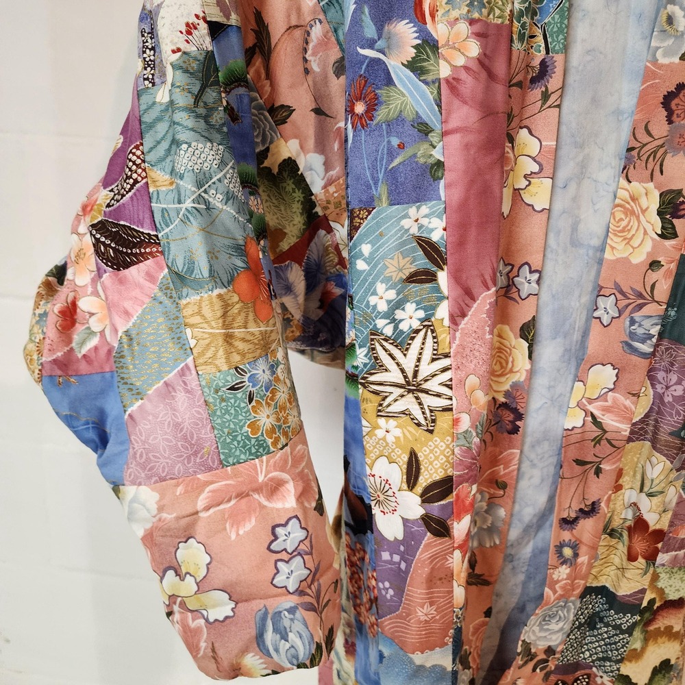 Quilted Jacket Hand Sewing & Patchwork Asian Insp… - image 6